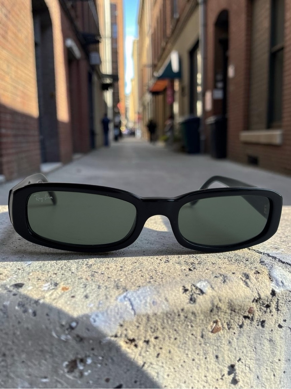 Ray-Ban Vintage Side Street 901 casual retro RB2127 black frame w/green lens